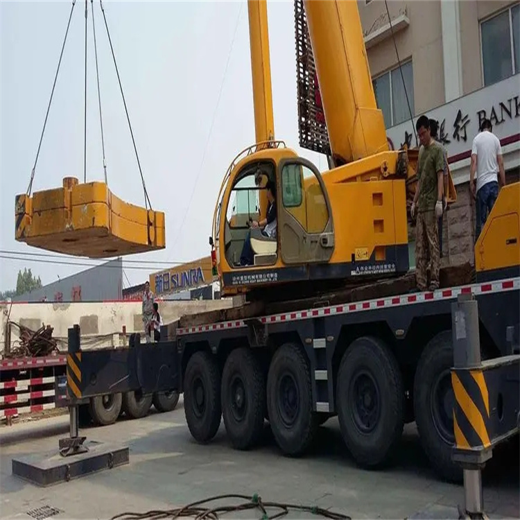 三门峡当地吊车出租|机器吊装|75吨|工厂搬迁服务